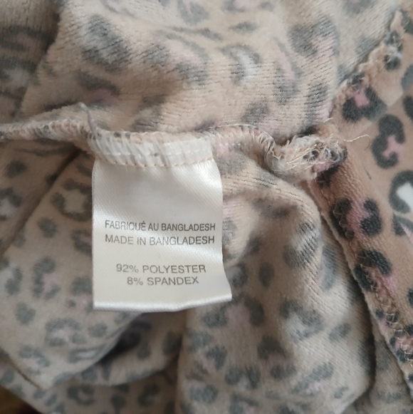 Animal Print Velour Casual Shirt Top 1X 2X - Picture 6 of 6